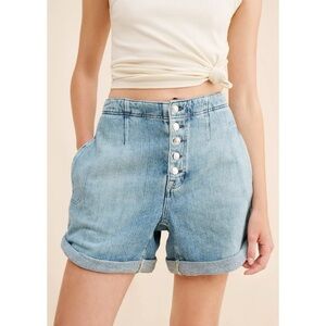 New Free People Osaka Jean Shorts Blue 26